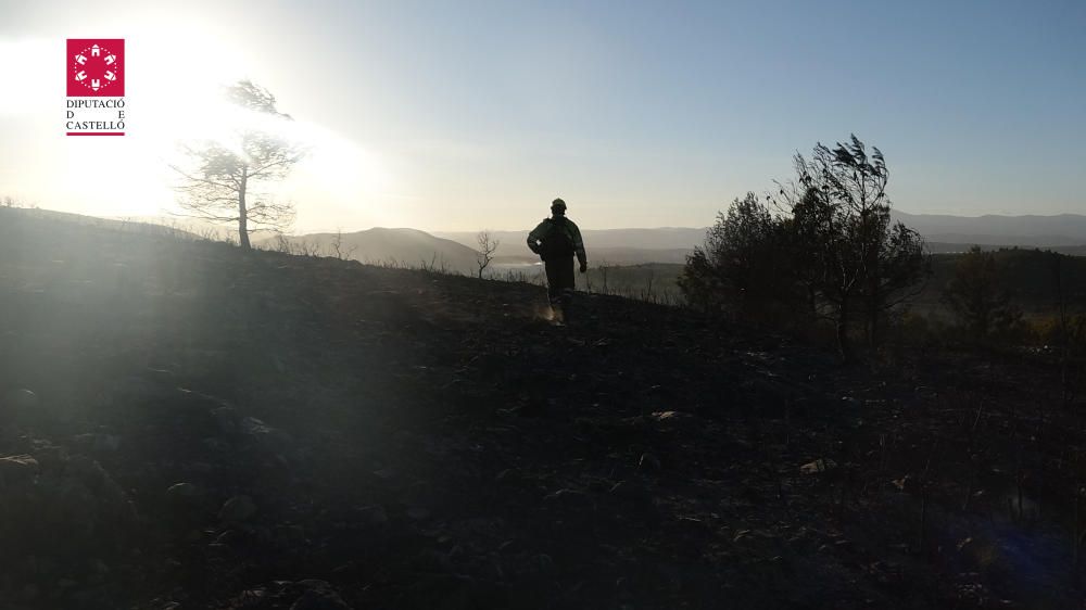 Incendio forestal en Cabanes