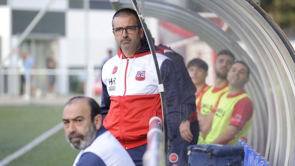 Nacho, en un partido de esta temporada en el Estadio Municipal. |  // BERNABÉ