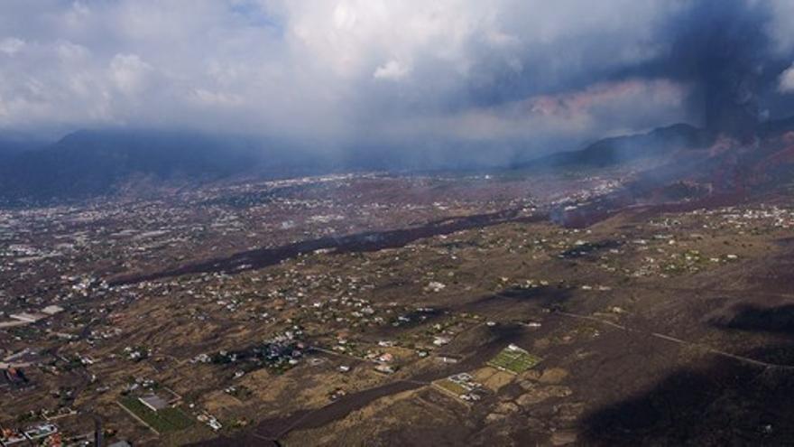 Erupción volcánica: Imágenes aéreas de la zona afectada