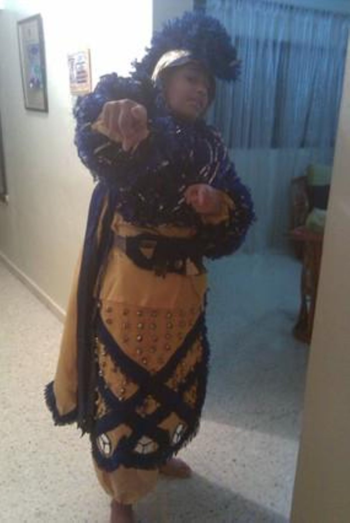 Jeffrey, preparat per disfrutar del carnaval. FOTO: ANTONIO P.M.