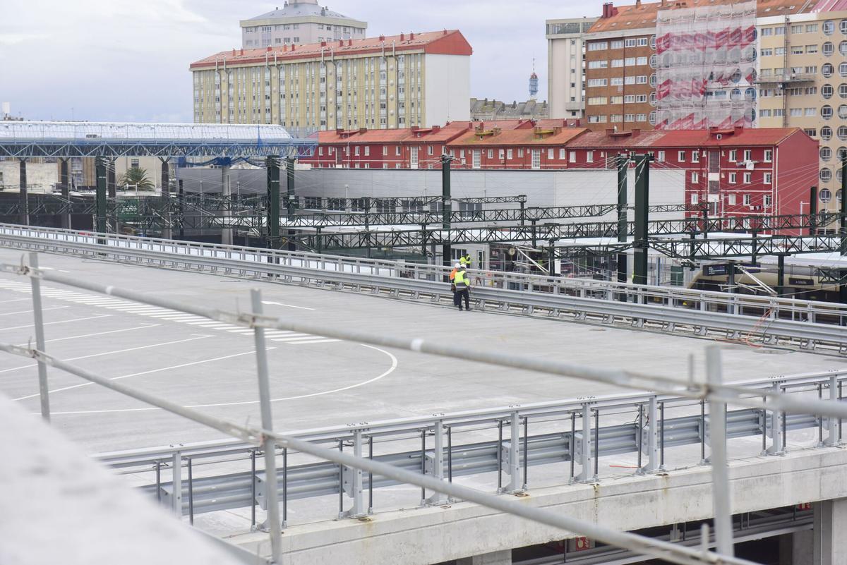 Obras de la Intermodal.