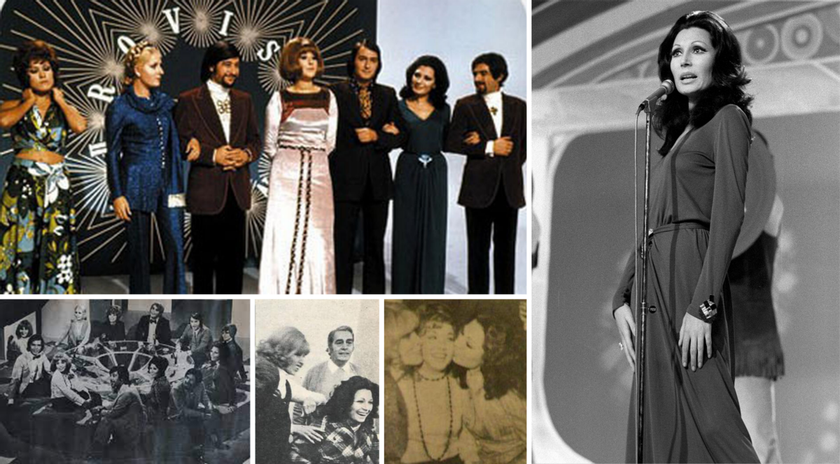 Distintos momentos del paso de Rocío Jurado en 'Pasaporte a Dublín'.
