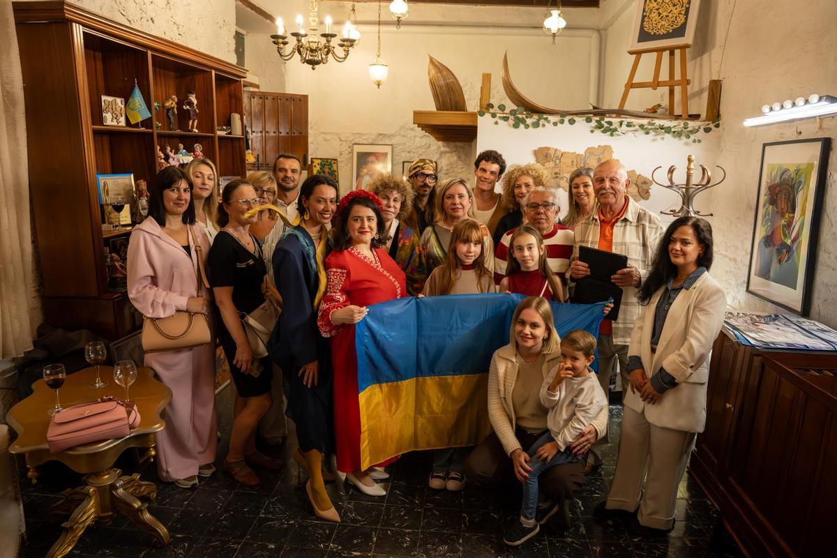 Encuentro de la asociación ucraniana Dos tierras, dos soles, en Vegueta, en Las Palmas de Gran Canaria