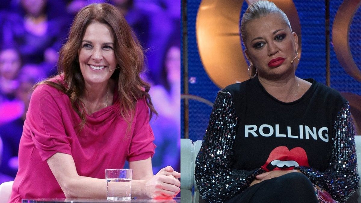 Ángela Portero y Belén Esteban en el plató de 'GH VIP'