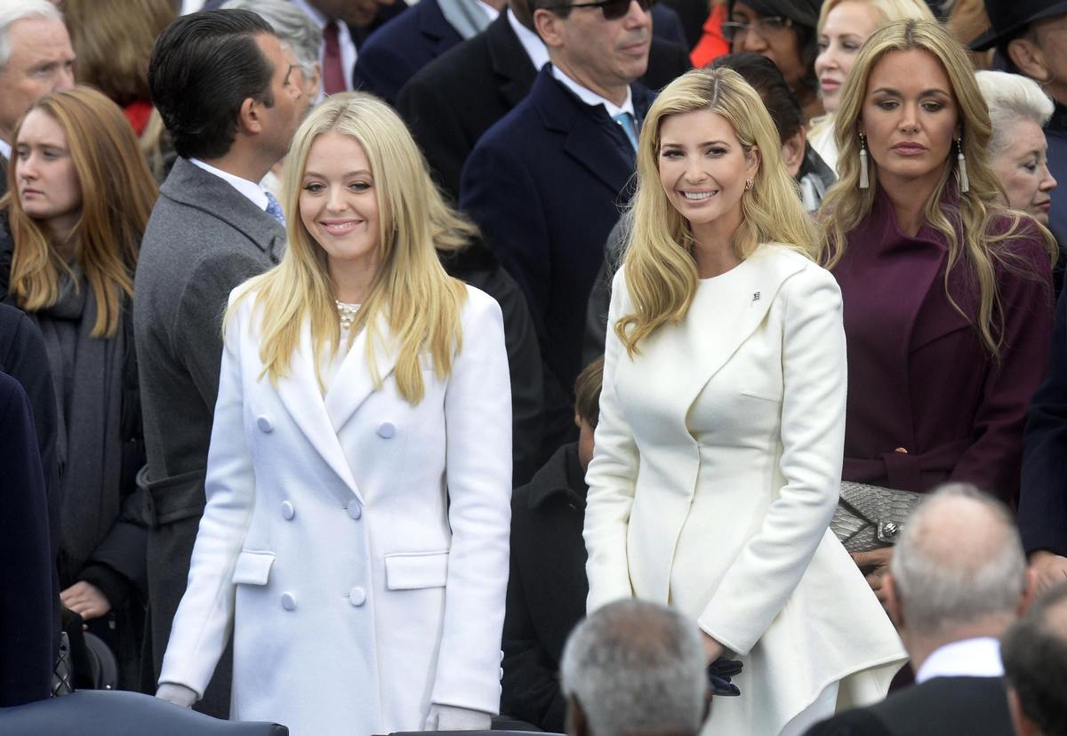 Ivanka y Tiffany Trump en la toma de posesión de Donald Trump