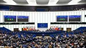 Pleno del Parlamento Europeo en Estrasburgo (Francia)