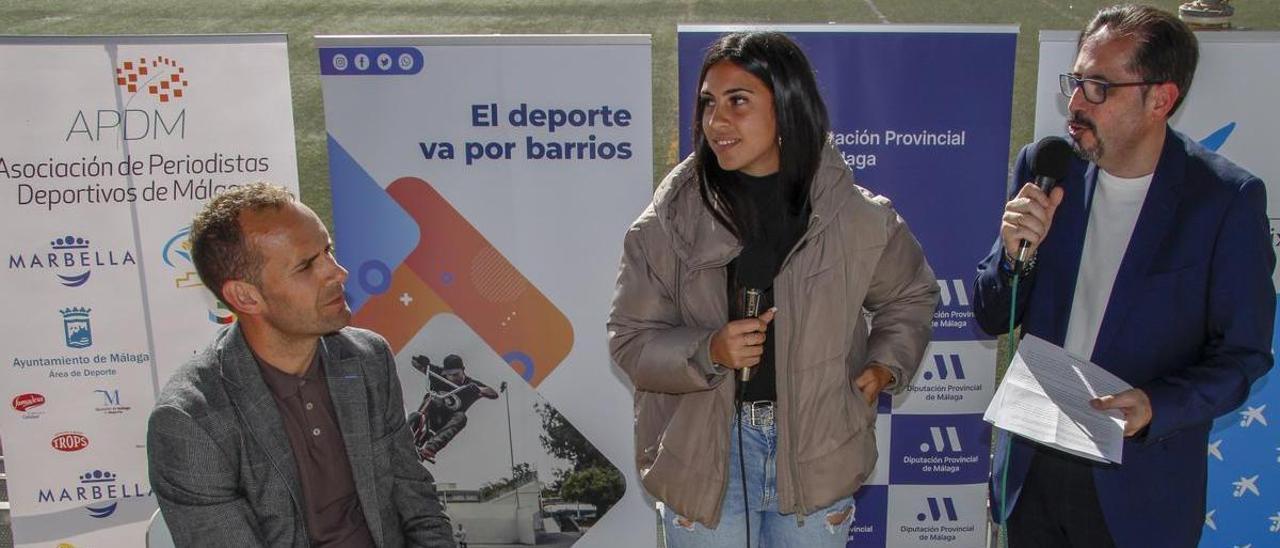 Mario Melero y Eva Alcaide durante el evento