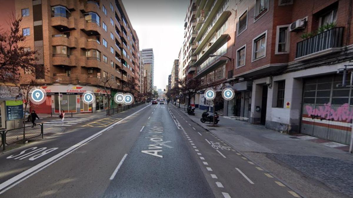 Altura de la avenida Valencia donde ocurrió el accidente