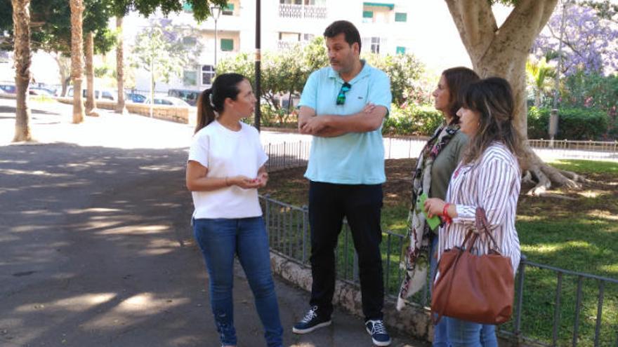 Patricia Hernández debatió con su equipo sobre el estado de los parques y plazas.