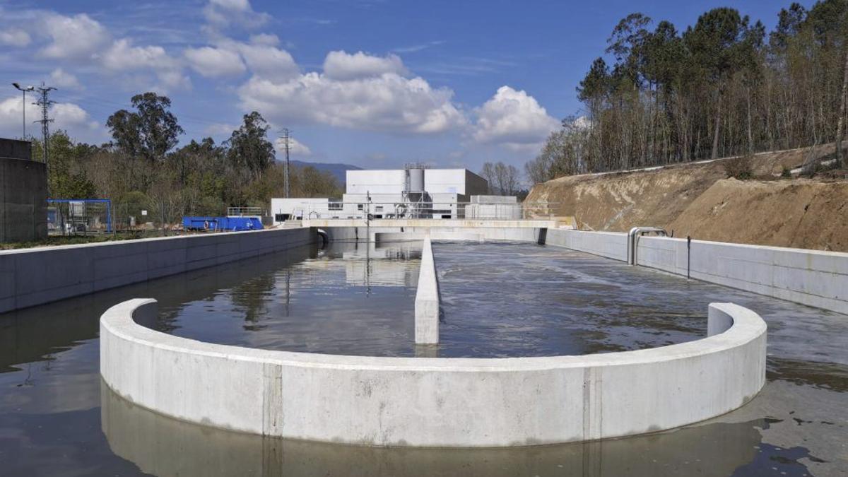 Instalaciones de la depuradora de Ponteareas.