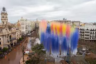 La mascletà del 17 de marzo, en imágenes
