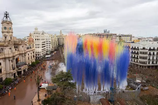 La mascletà del 17 de marzo, en imágenes