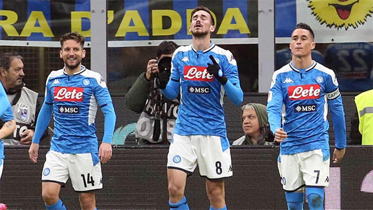 El golazo de Fabián Ruiz ante el Inter que acerca al Nápoles a la final de la Coppa