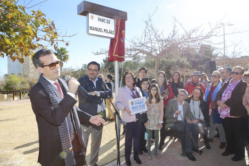 Un parque como homenaje a Manuel Peláez