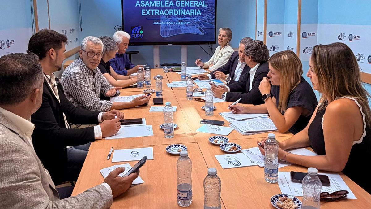 Instante de la asamblea de la asociación, celebrada este miércoles