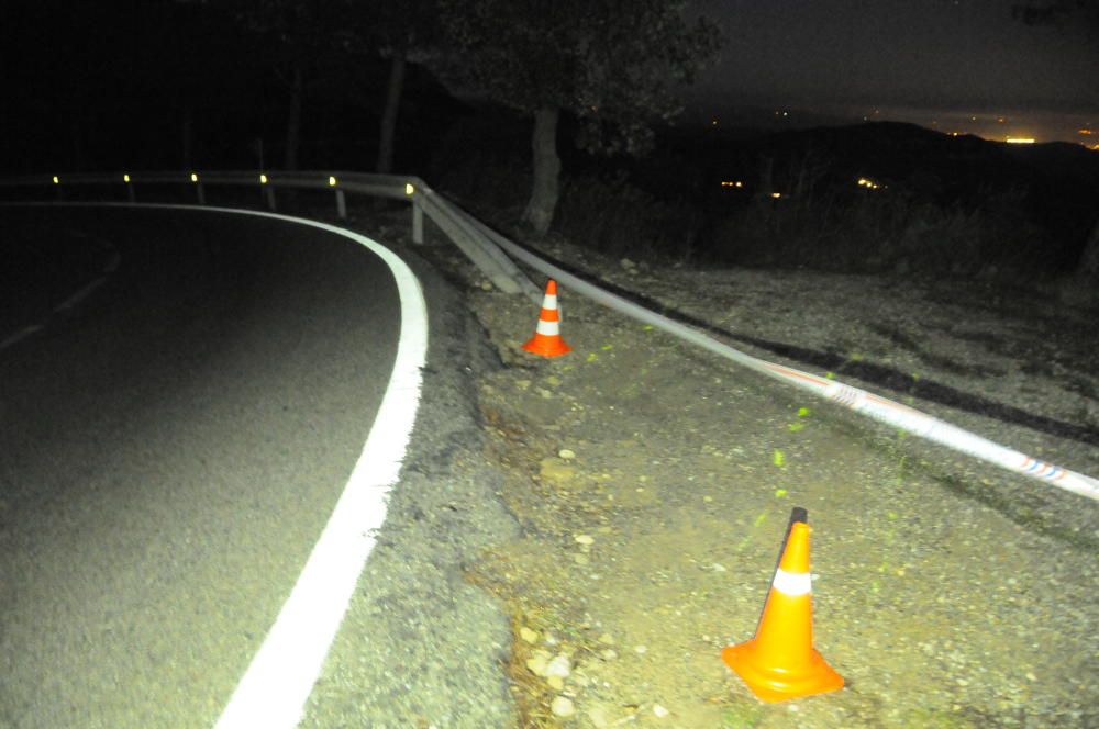 Accident de trànsit a la carretera de Montserrat