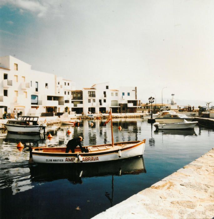 Una part dels canals navegables, durant la dècada dels anys vuitanta.