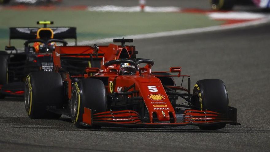 Sebastian Vettel, con Ferrari.