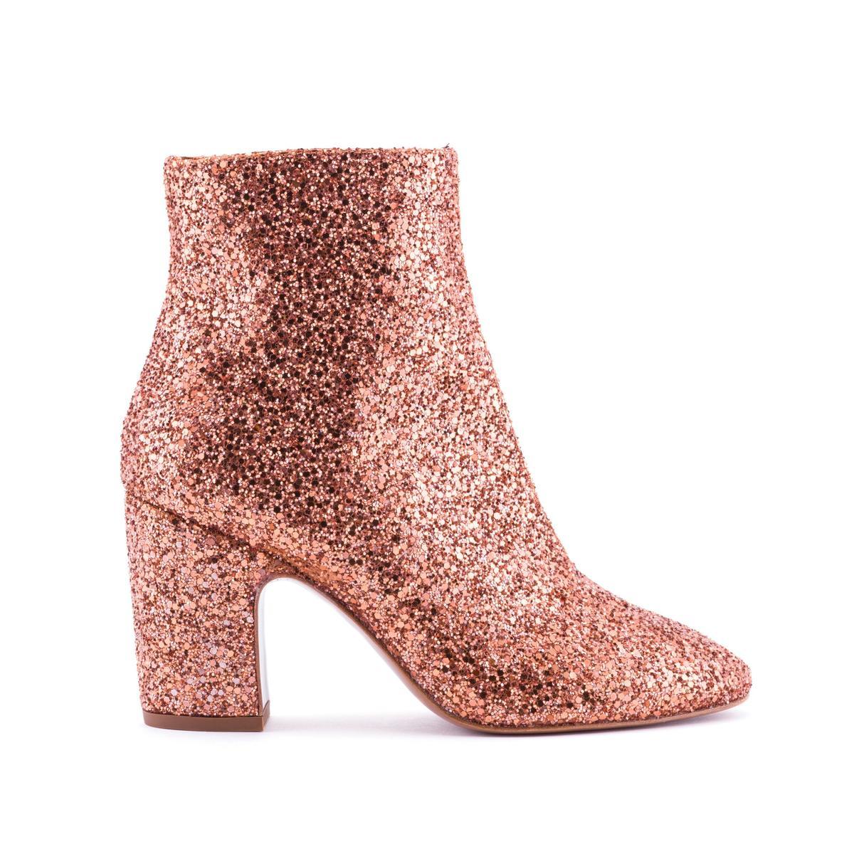 Botín glitter cuadrado, Bimba y Lola (111€)