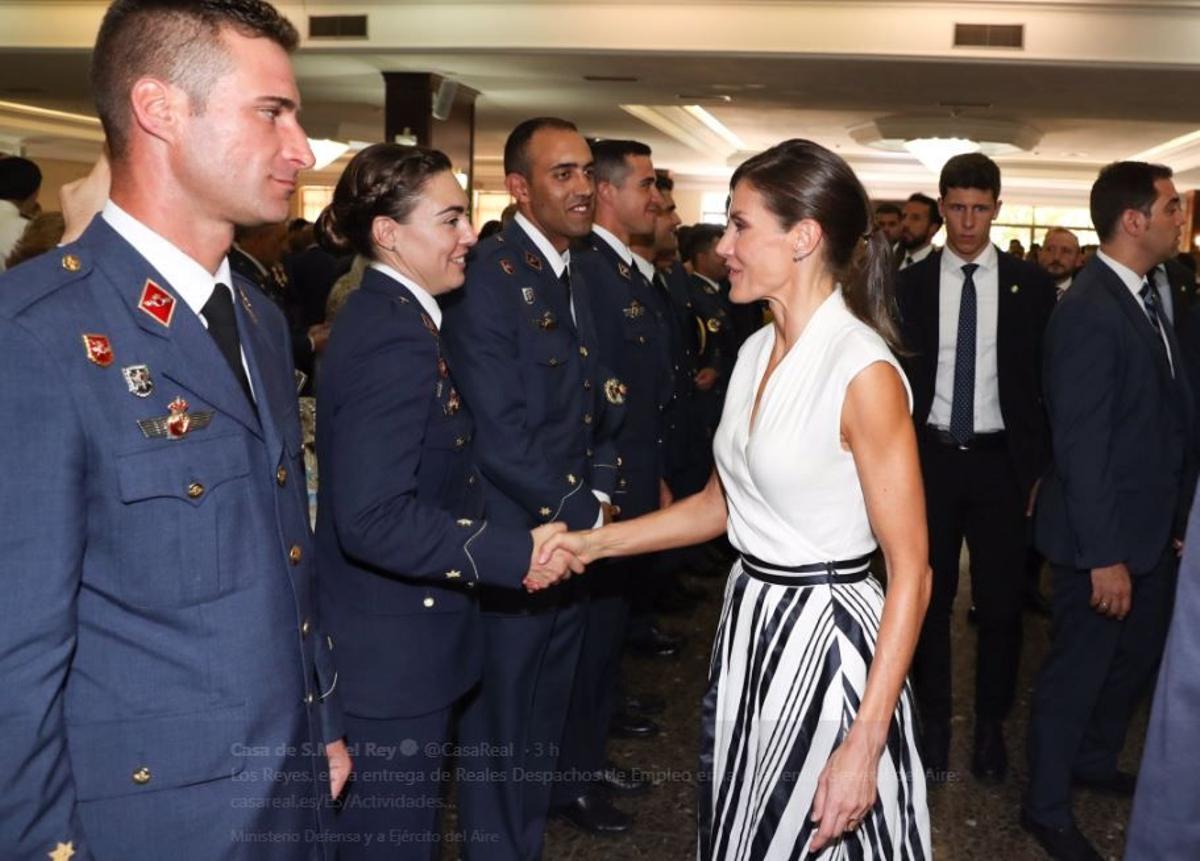 La reina Letizia en la Academia Militar de San Javier