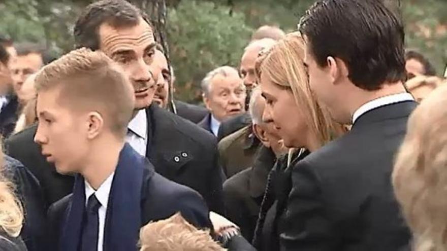 El príncipe Felipe se reencuentra en público con la Infanta Cristina