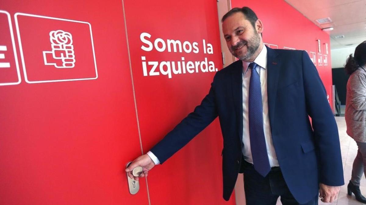 José Luis Ábalos, el pasado 28 de marzo en la sede del PSOE.