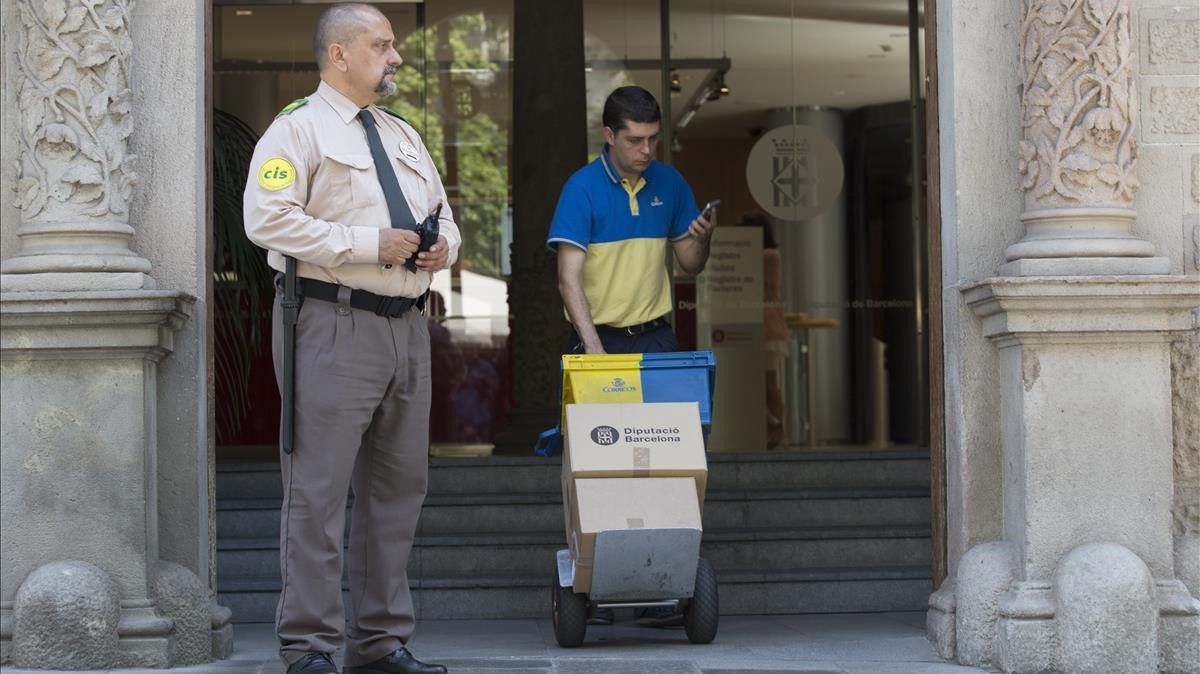 Registro de la Diputación de Barcelona, el 24 de mayo del 2018.