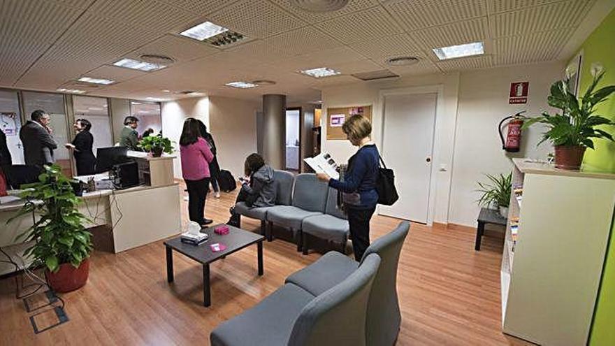 La recepció amb sala d&#039;espera del SIE Manresa-Catalunya Central