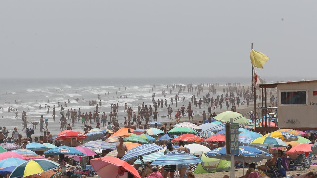 Playa del Inglés, ayer.