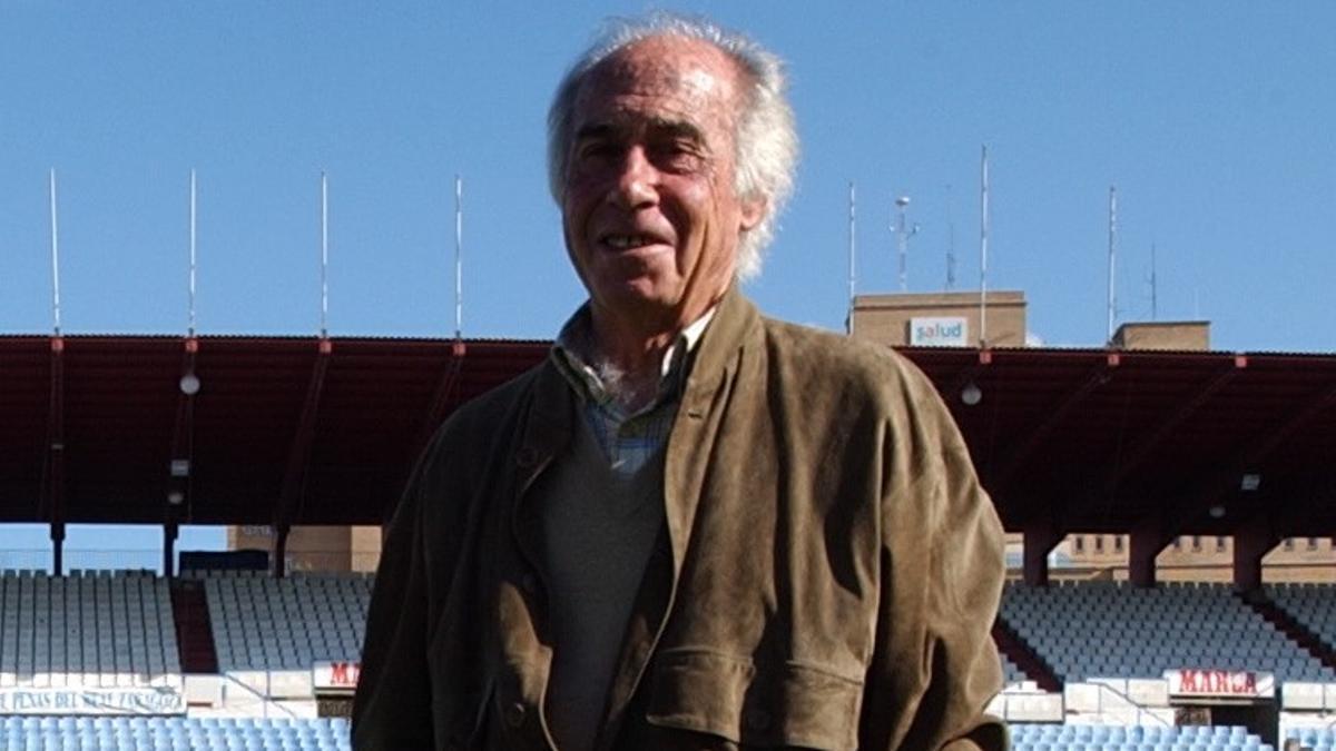 Ricardo Lapetra, en La Romareda en una imagen de archivo.