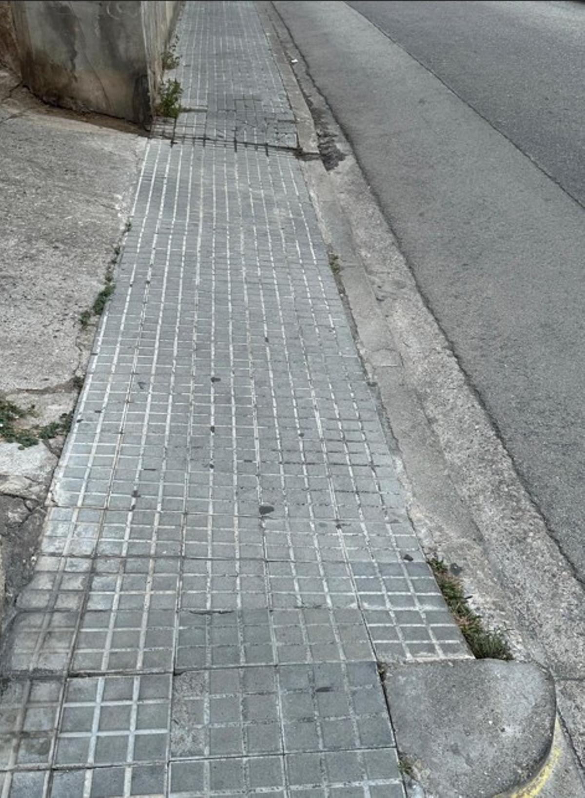 Un pendent que fa inaccessible l’espai