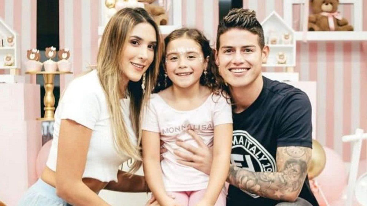 Daniela Ospina y James Rodríguez unidos por el aniversario de su hija
