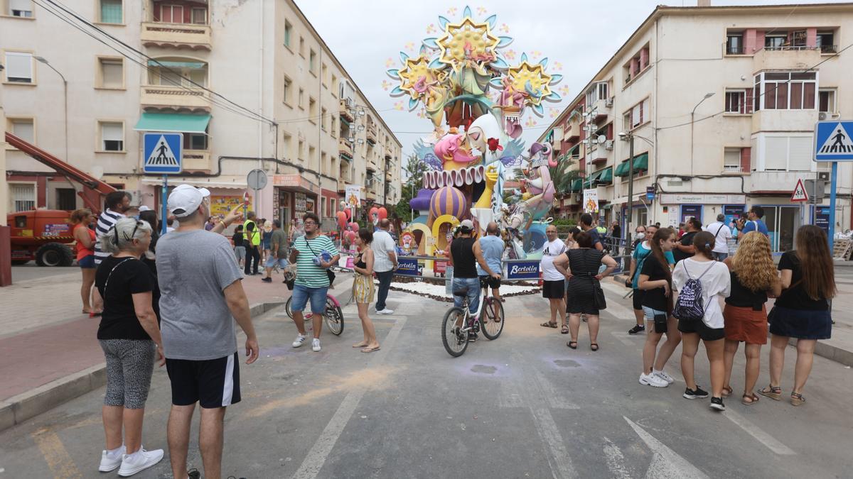 La hoguera Sagrada Familia, el pasado 2022.