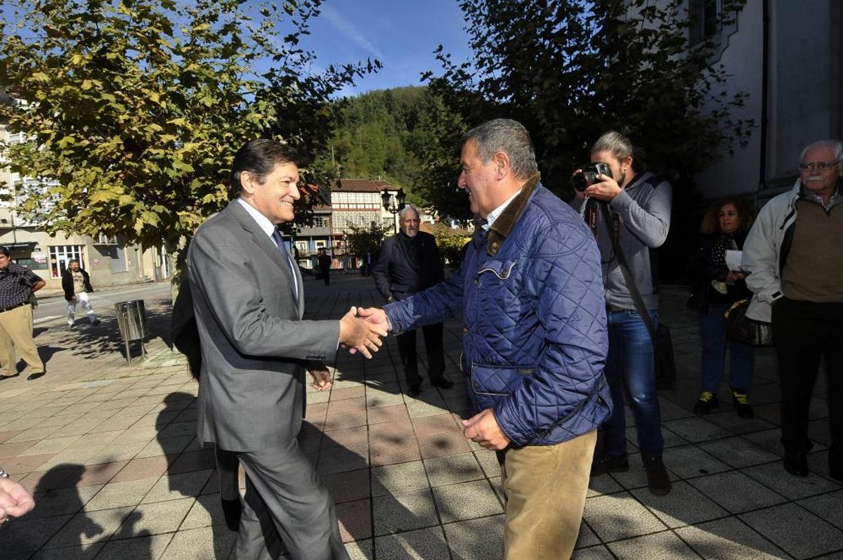 Funeral de Nicanor López Burgos en Mieres