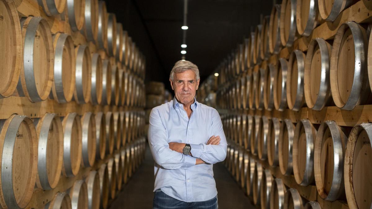José Moro, en la bodega.