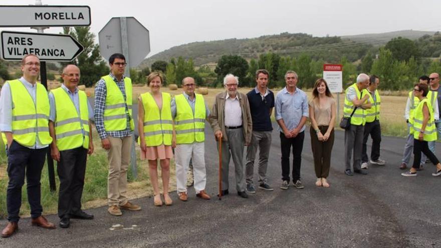 Salvador visita la obra del Camí de la Canà que conecta varias localidades de Els Ports