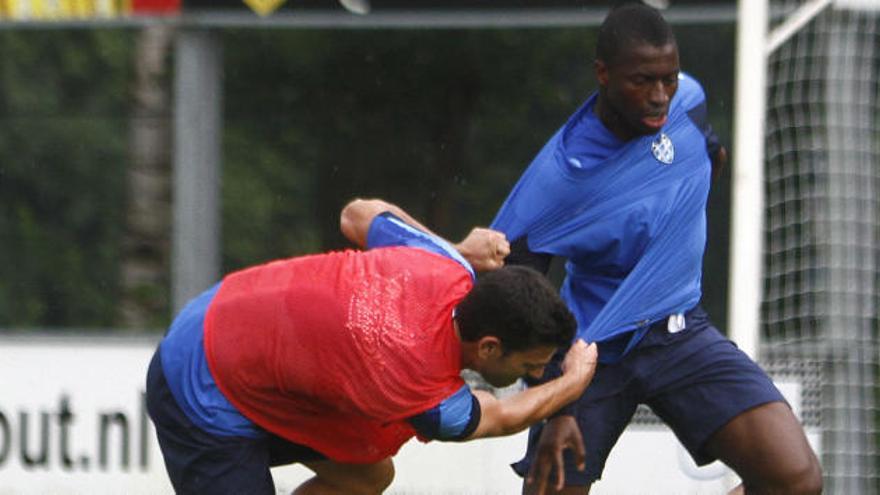 Diop sigue entrenando con normalidad