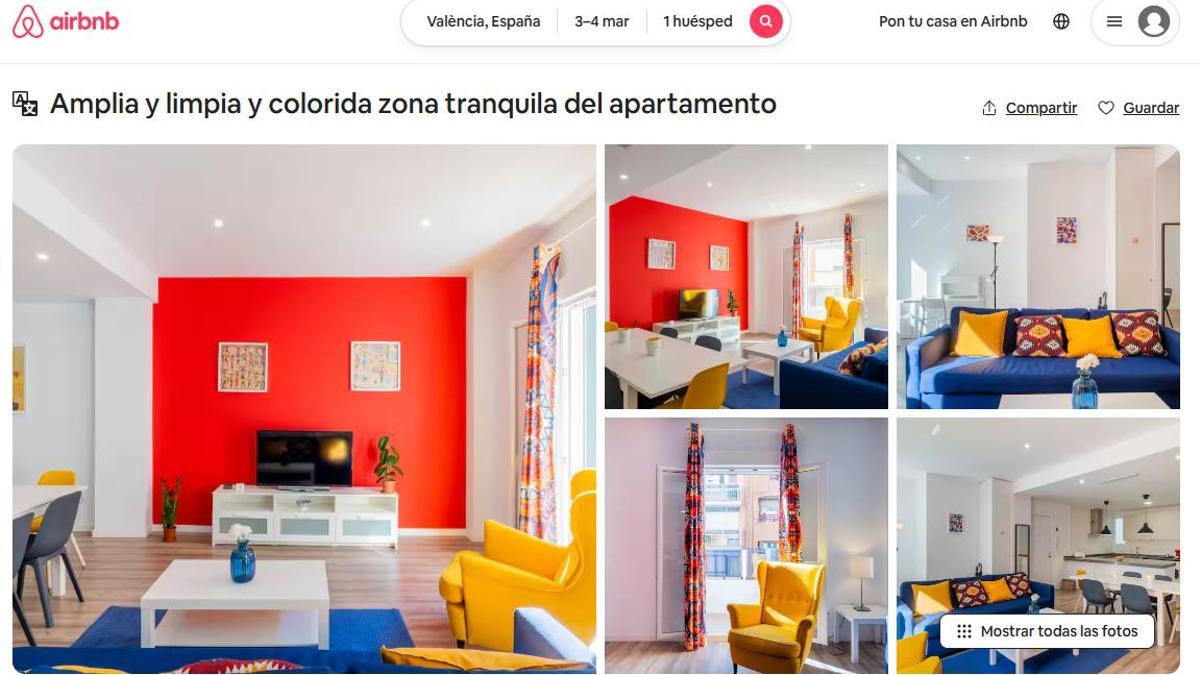 Apartamento turístico anunciado en Airbnb con estancia mínima de 11 días