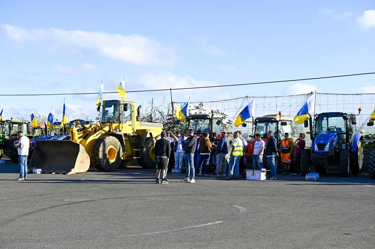 Manifestación de los agricultores en Gran Canaria