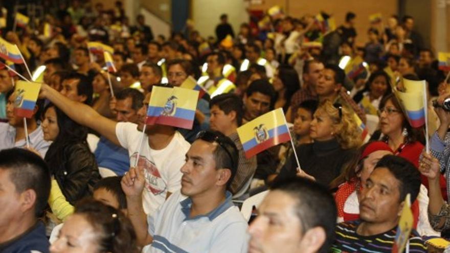 El Presidente de Ecuador, Rafael Correa, en Murcia