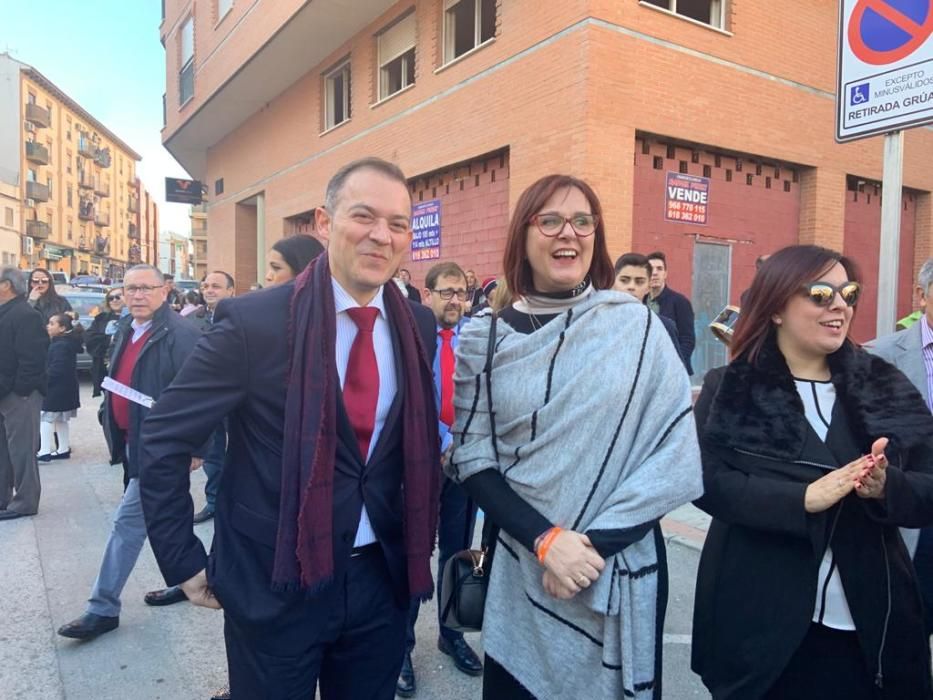 Isabel Franco, presente en el baño de alegría en la Fiesta del Niño de Abarán