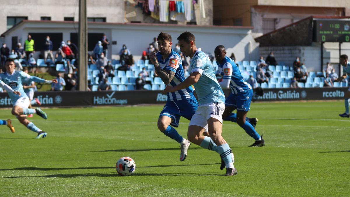 Lance del partido de hoy en Barreiro.