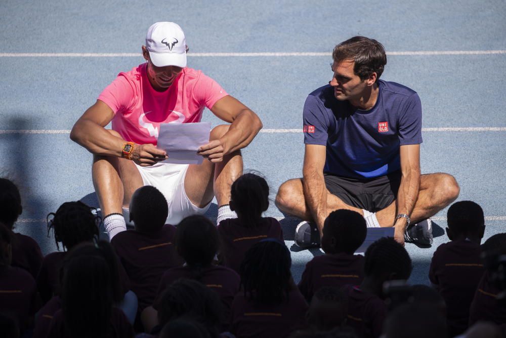 Nadal y Federer baten el récord mundial de público en Sudáfrica