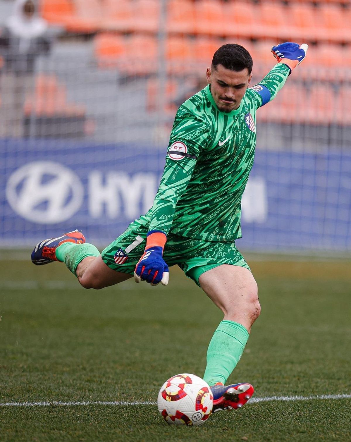 Alejandro Iturbe con el Atlético de Madrid
