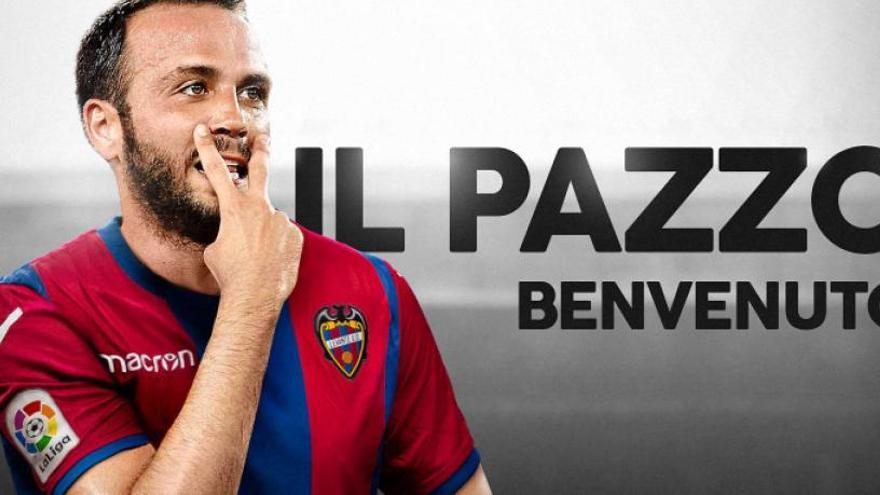 Giampaolo Pazzini llega cedido al Levante UD