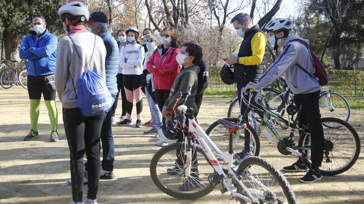 Participantes de la ruta &#039;La manzana verde&#039;