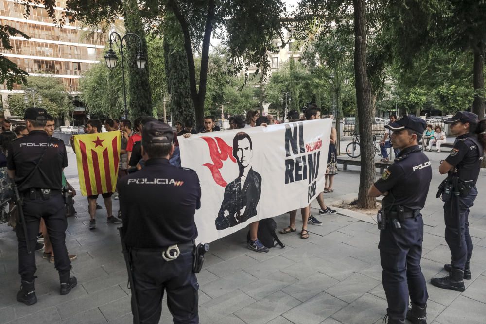 Manifestación por los detenidos por quemar fotos del Rey en Palma