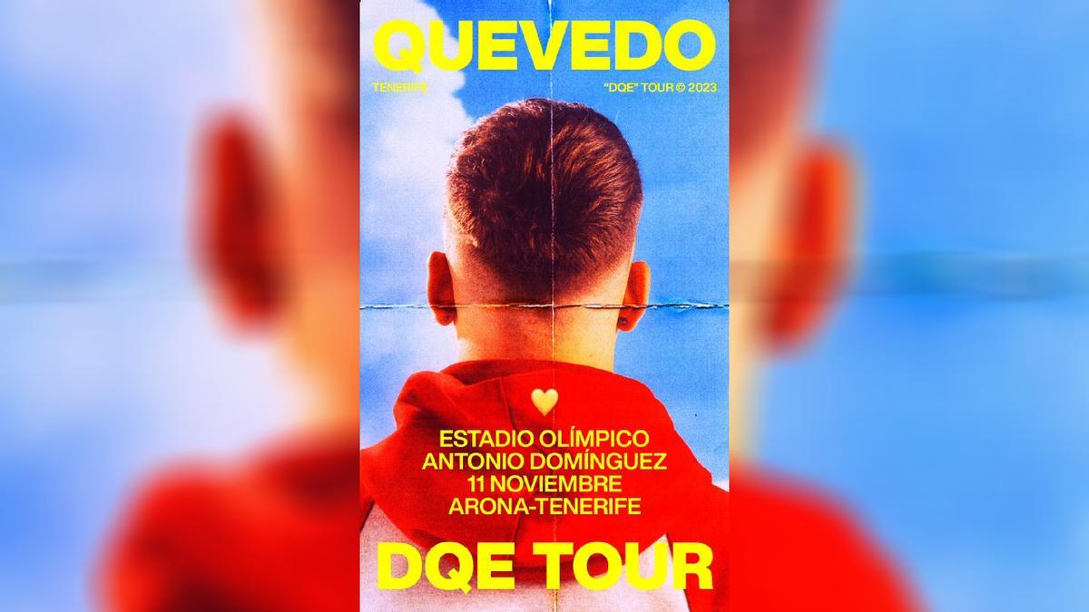 Anuncio de concierto en Tenerife de Quevedo