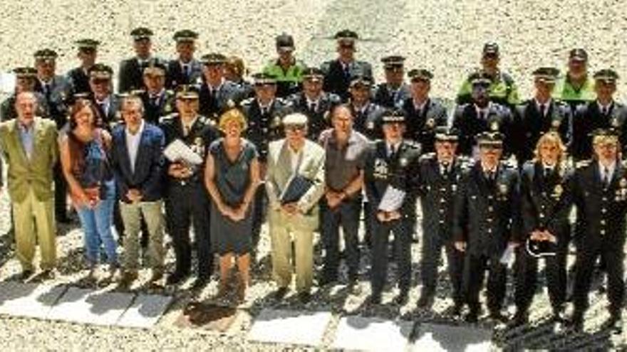 L&#039;acte de reconeixement al cos policial es va celebrar ahir al matí al castell de Sant Ferran.