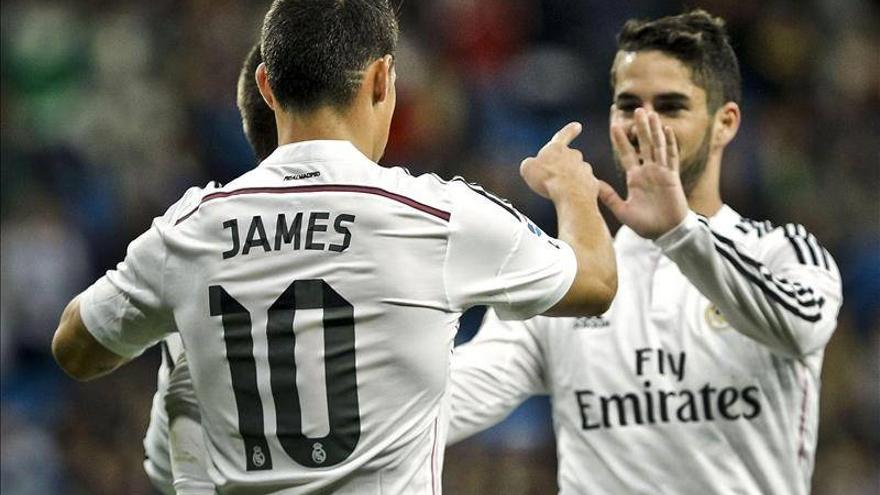 Isco y James convierten un trámite en diversión (5-0)